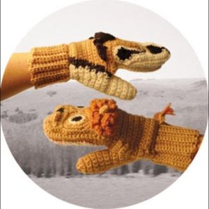 Predator vs Prey Knitted Mittens (Adult)